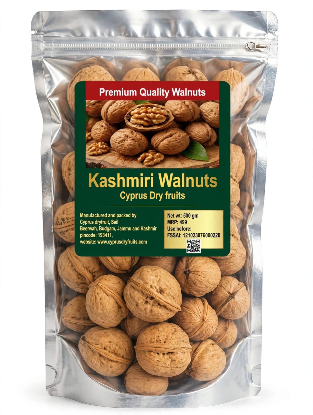 Kashmiri Kagzi walnuts| Akhrot inshell 1kg Pack Directly from kashmir|